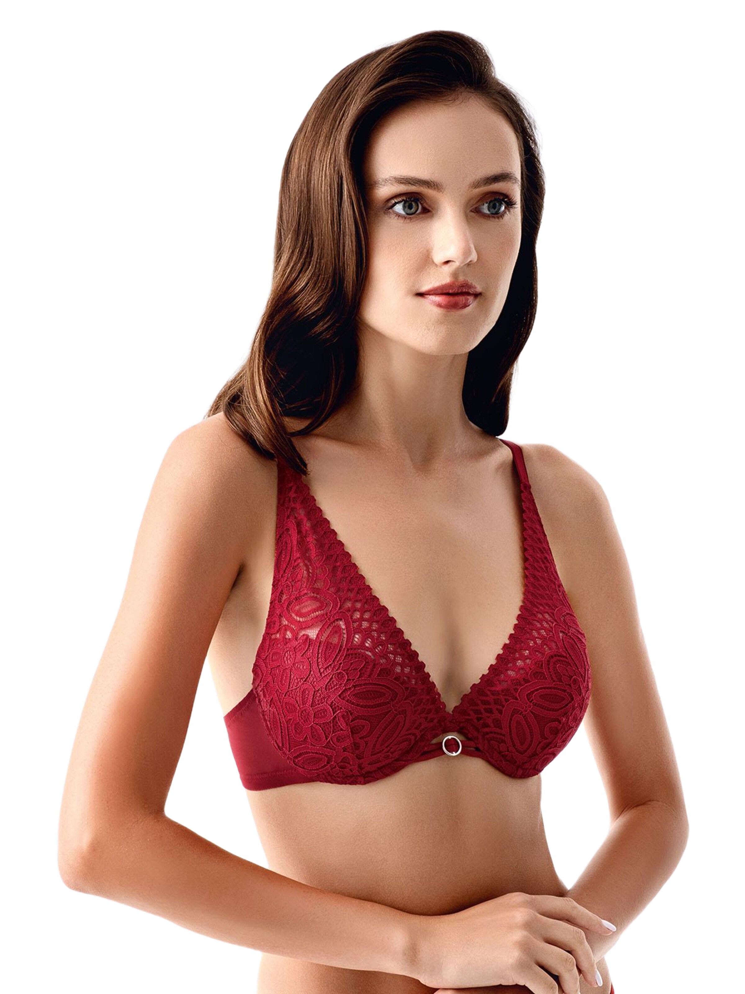 Triangle Soutien-gorge C&City en rouge : devant