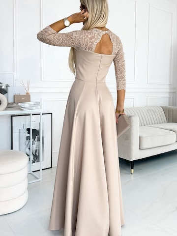 Numoco Evening Dress 'Maxikleid Amber' in Beige
