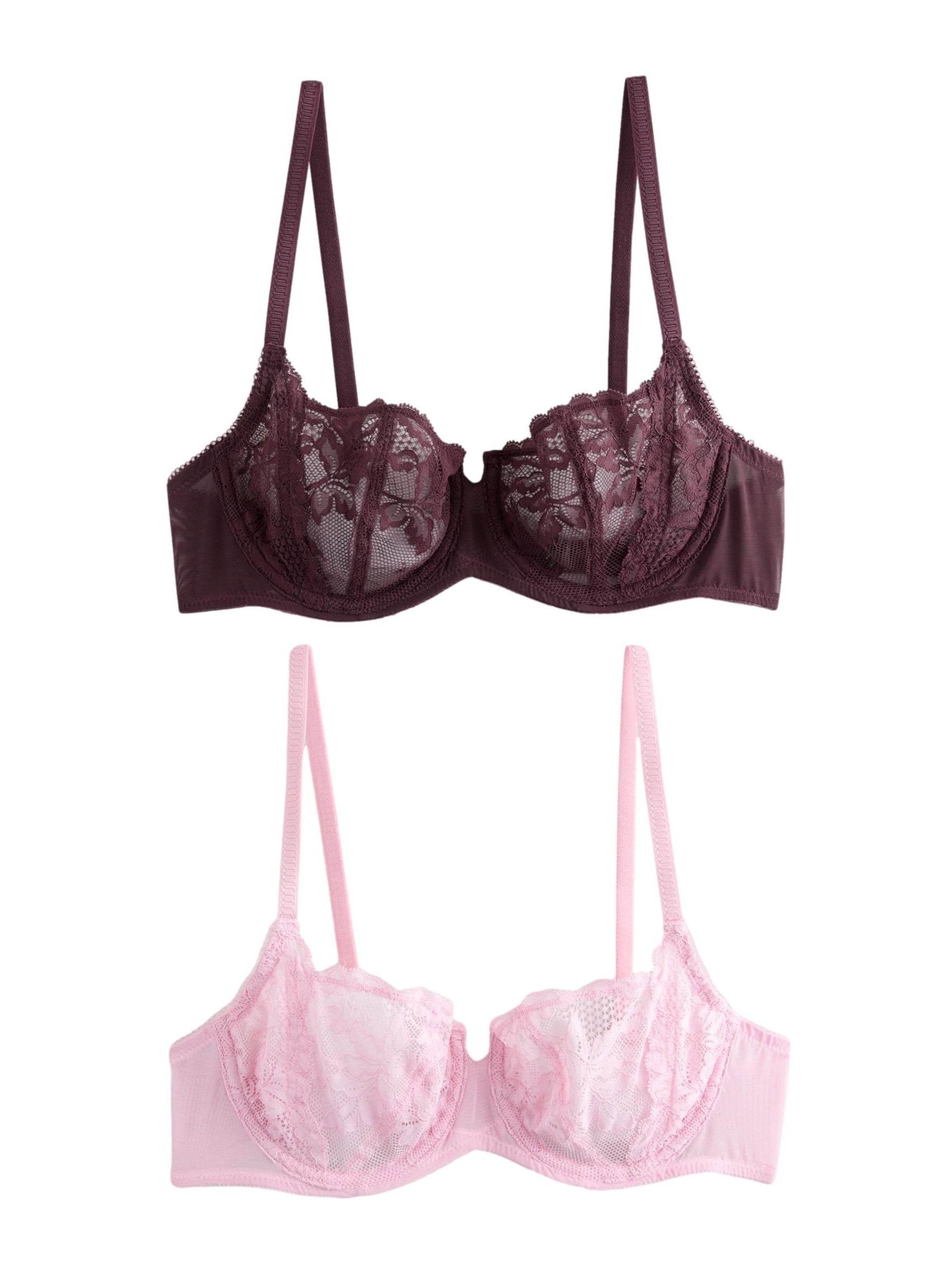 Next Balconette Melltartó - rózsaszín: elől