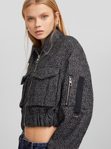 Bershka Between-Season Jacket in Grey