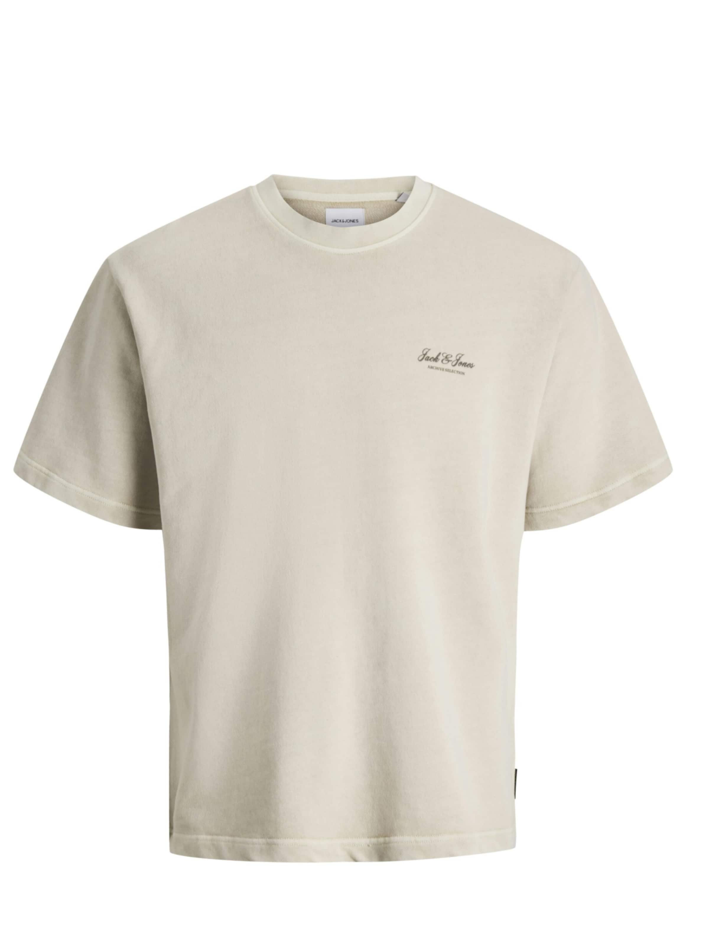 T-shirt JACK & JONES en beige : devant