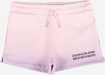 Calvin Klein Jeans Regular Pants in Pink: front