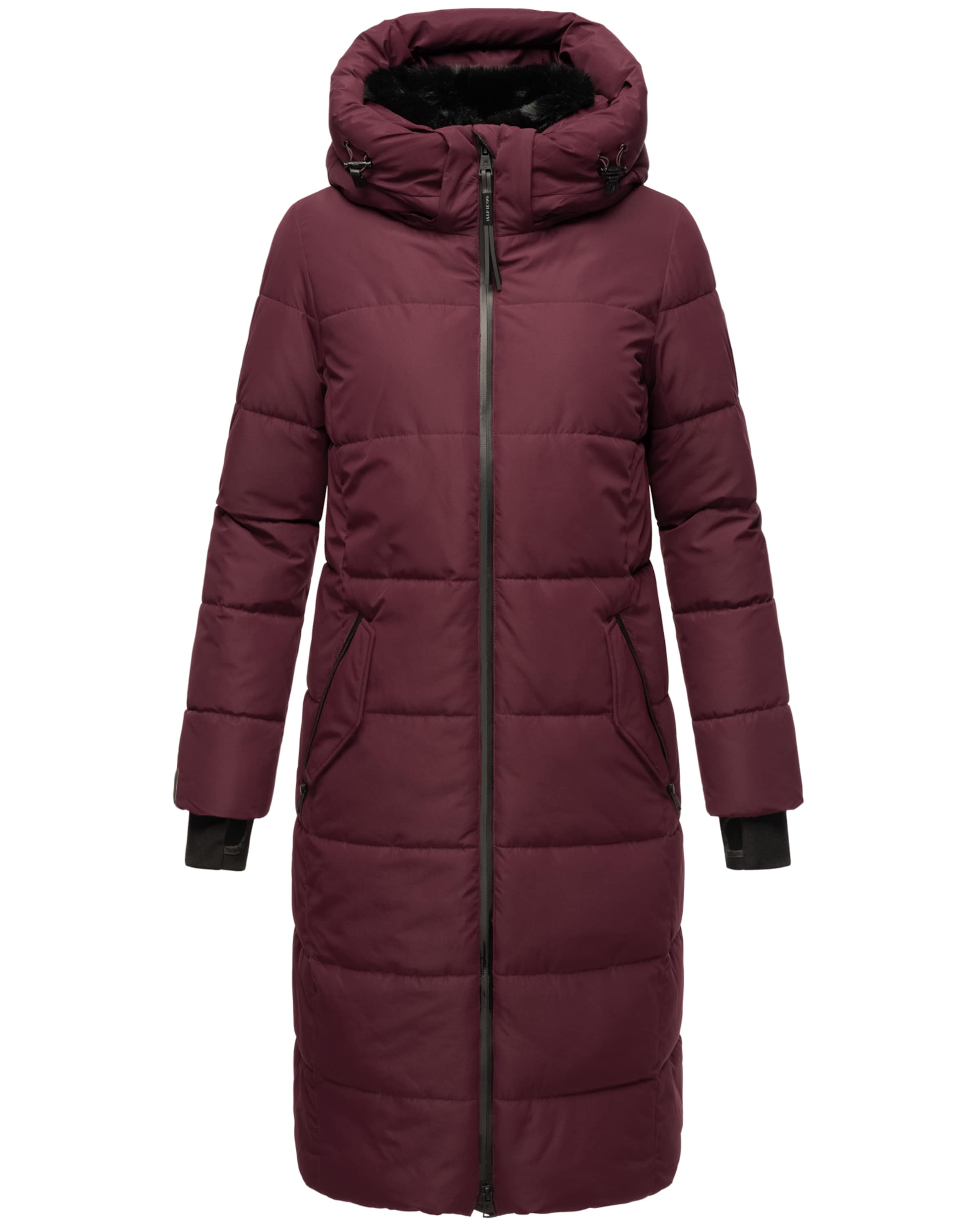 MARIKOO Winter coat 'Zuraraa XVI' in Red: front