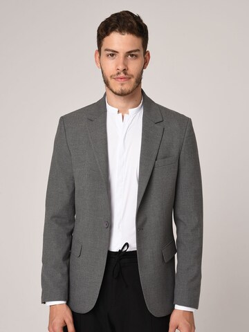 Slim fit Sacou Business de la Antioch pe gri