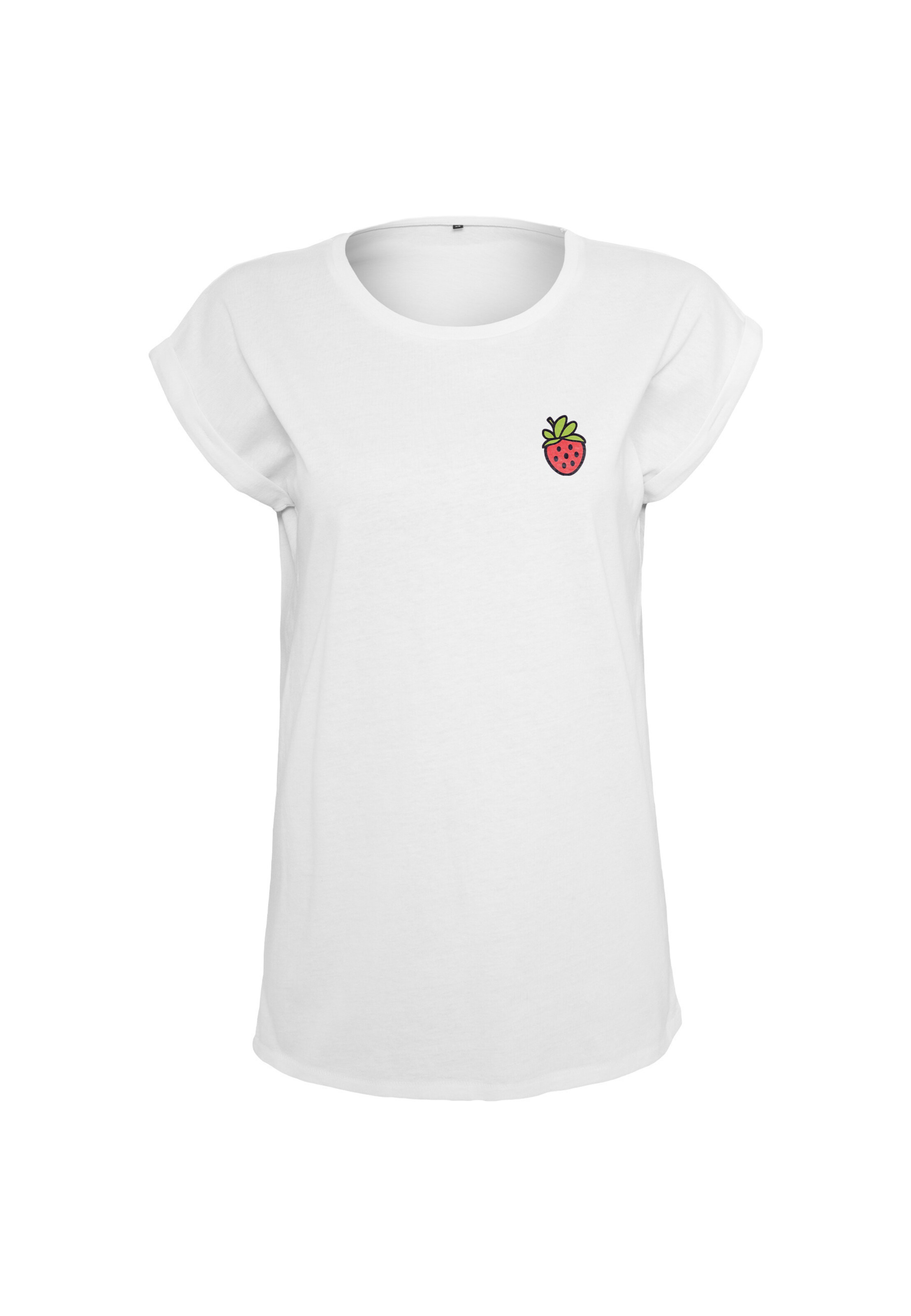 Urban Classics T-Shirt 'Strawberry' in Weiß: Vorderseite