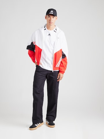 ADIDAS ORIGINALS Koszulka 'Teamgeist' w kolorze biały