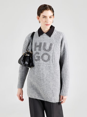 HUGO Neulepaita 'Sloguis' värissä harmaa: etupuoli