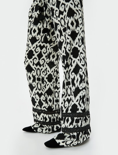Koton Hose in schwarz / weiß, Produktansicht
