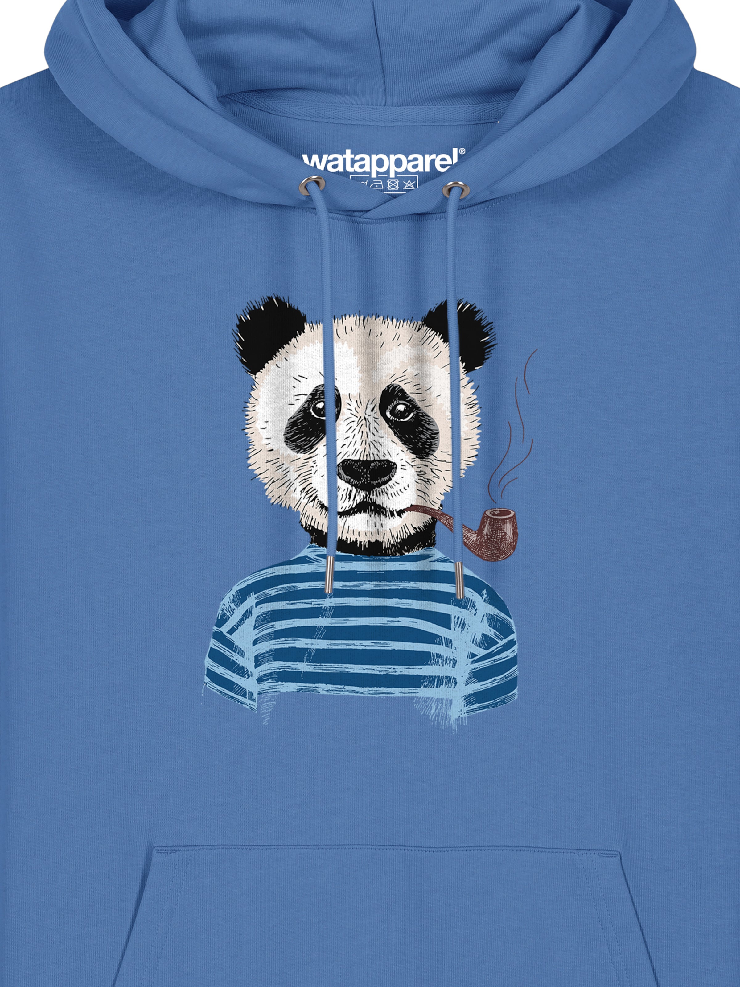 Watapparel Sweatshirt ' Panda ' in Blauw