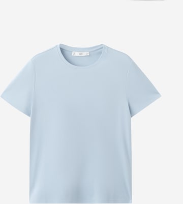 MANGO Tričko 'RITI' – modrá: přední strana