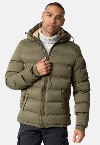 INDICODE JEANS Winterjacke in Grün