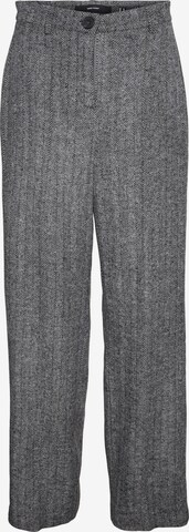 VERO MODA Loose fit Pleated Pants 'Lizzie' in Grey: front