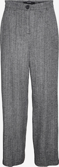 VERO MODA Pantalón de pinzas 'Lizzie' en gris oscuro / blanco, Vista del producto