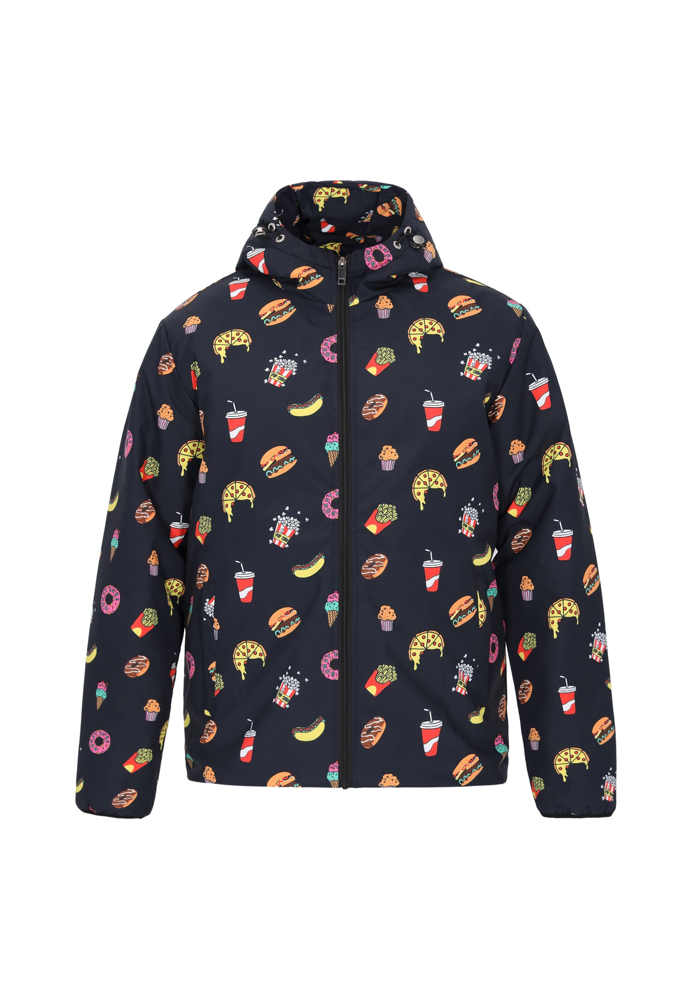 MO Välikausitakki värissä musta: etupuoli