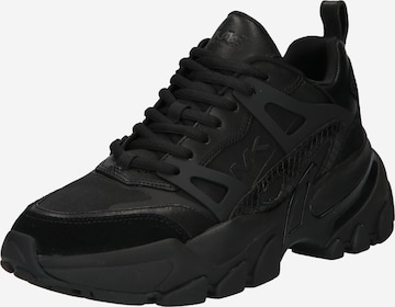 Michael Kors - Zapatillas deportivas bajas 'NICK' en negro: frente