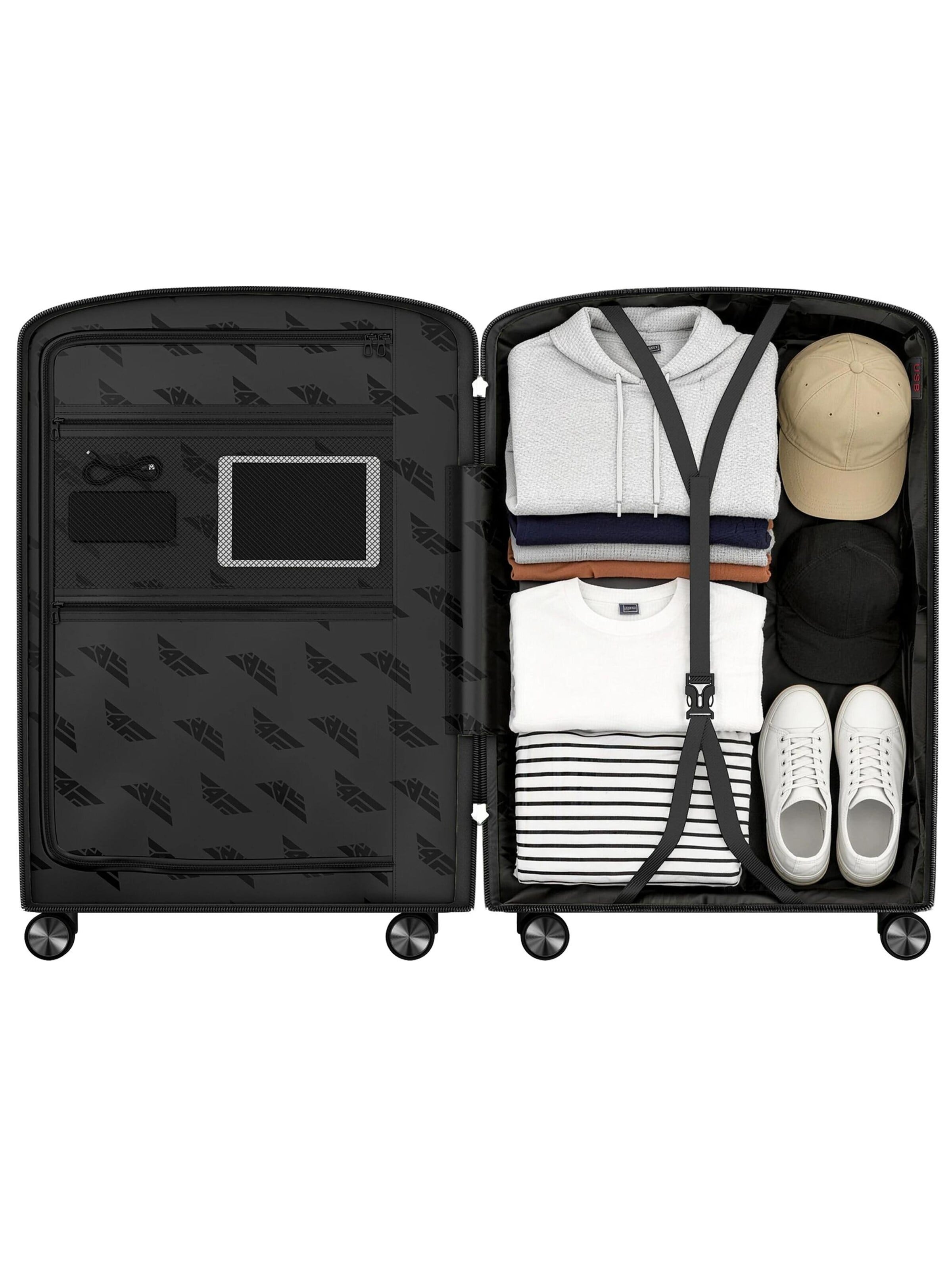 4FLY Suitcase Set 'Pixel' in Black