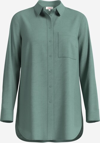 s.Oliver Blouse in Groen: voorkant