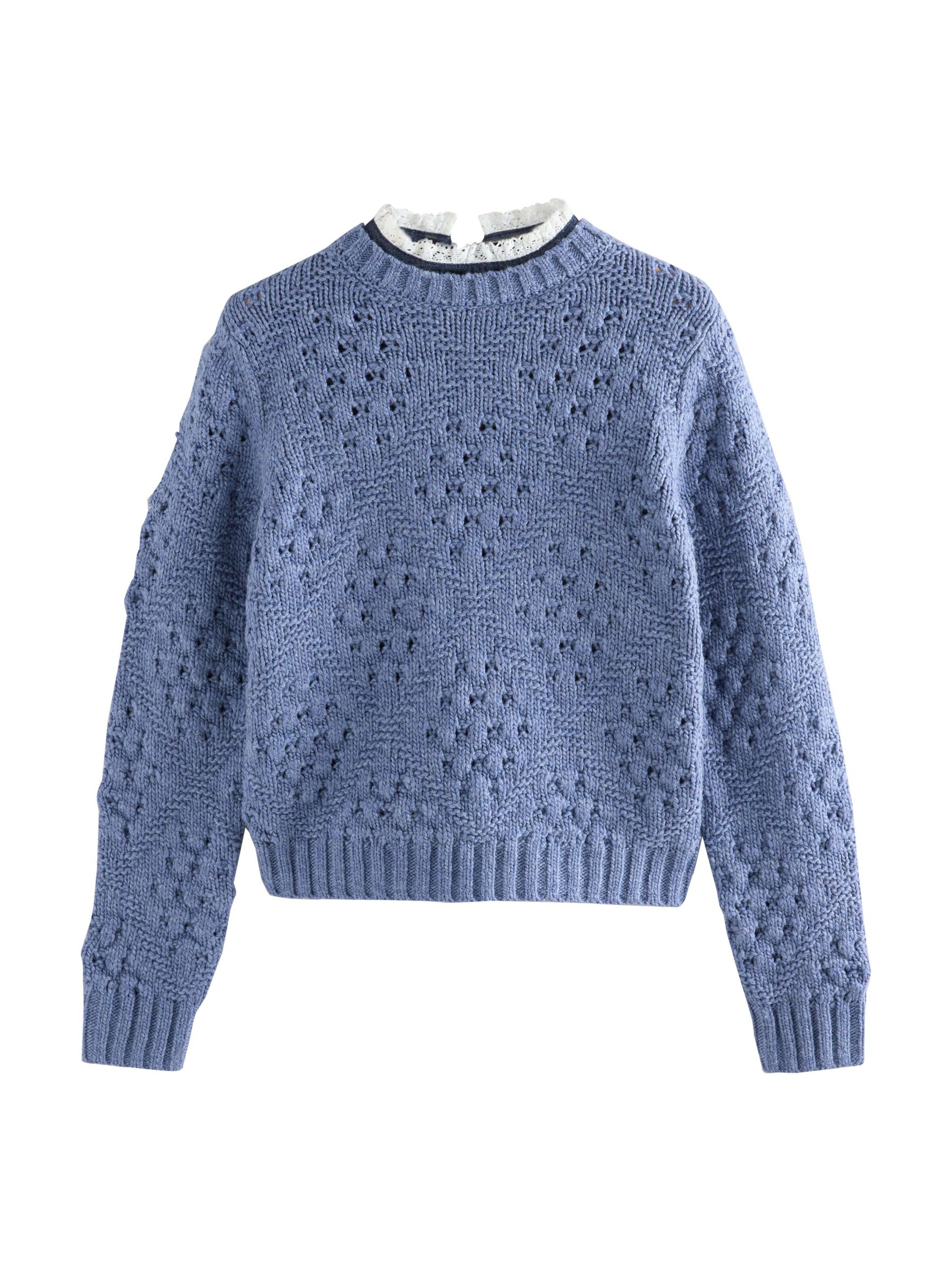 Next Sweater in Blue: front