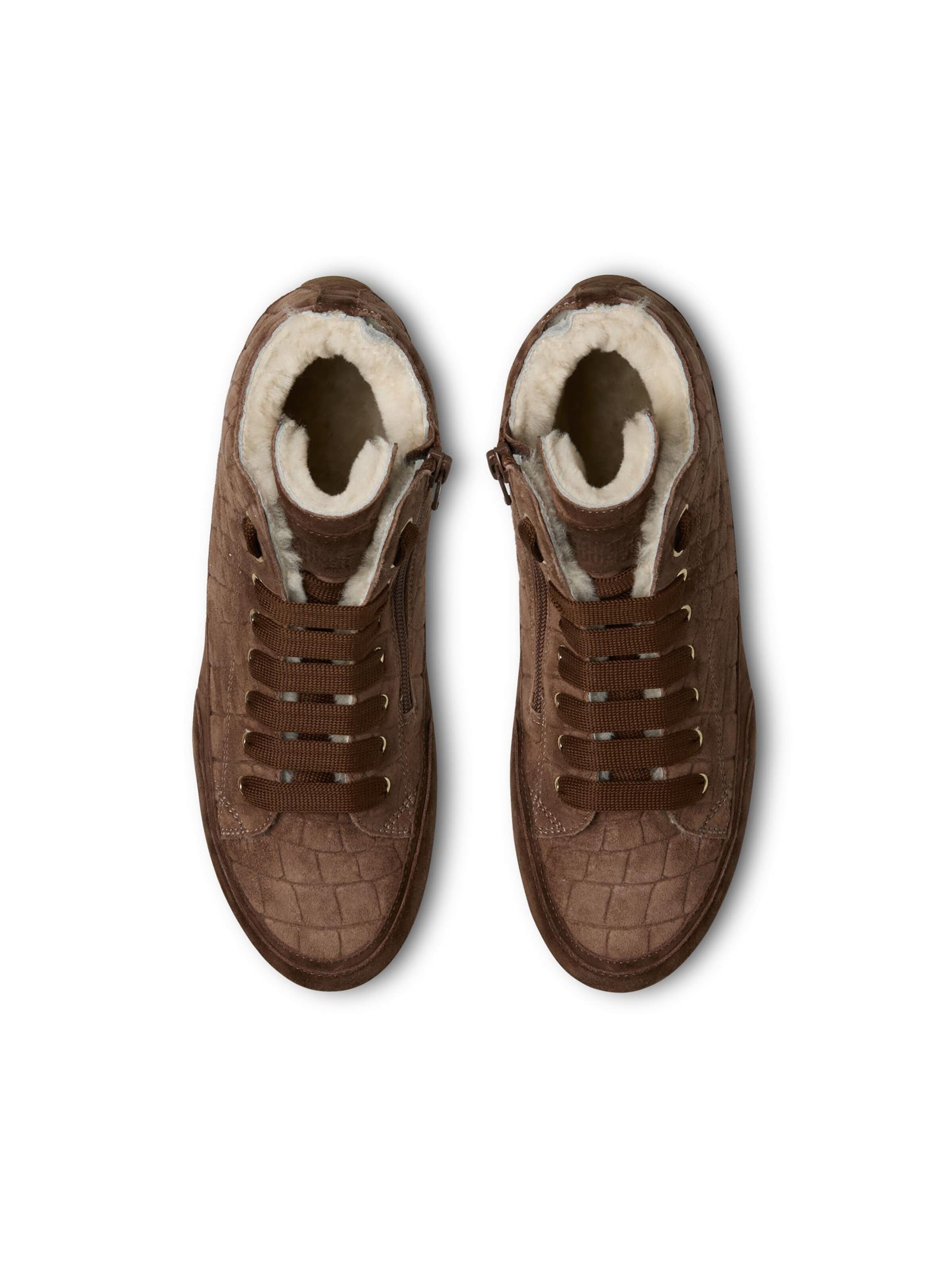 Baskets hautes 'TWIST PLUS FUR WOMAN.' Candice Cooper en marron