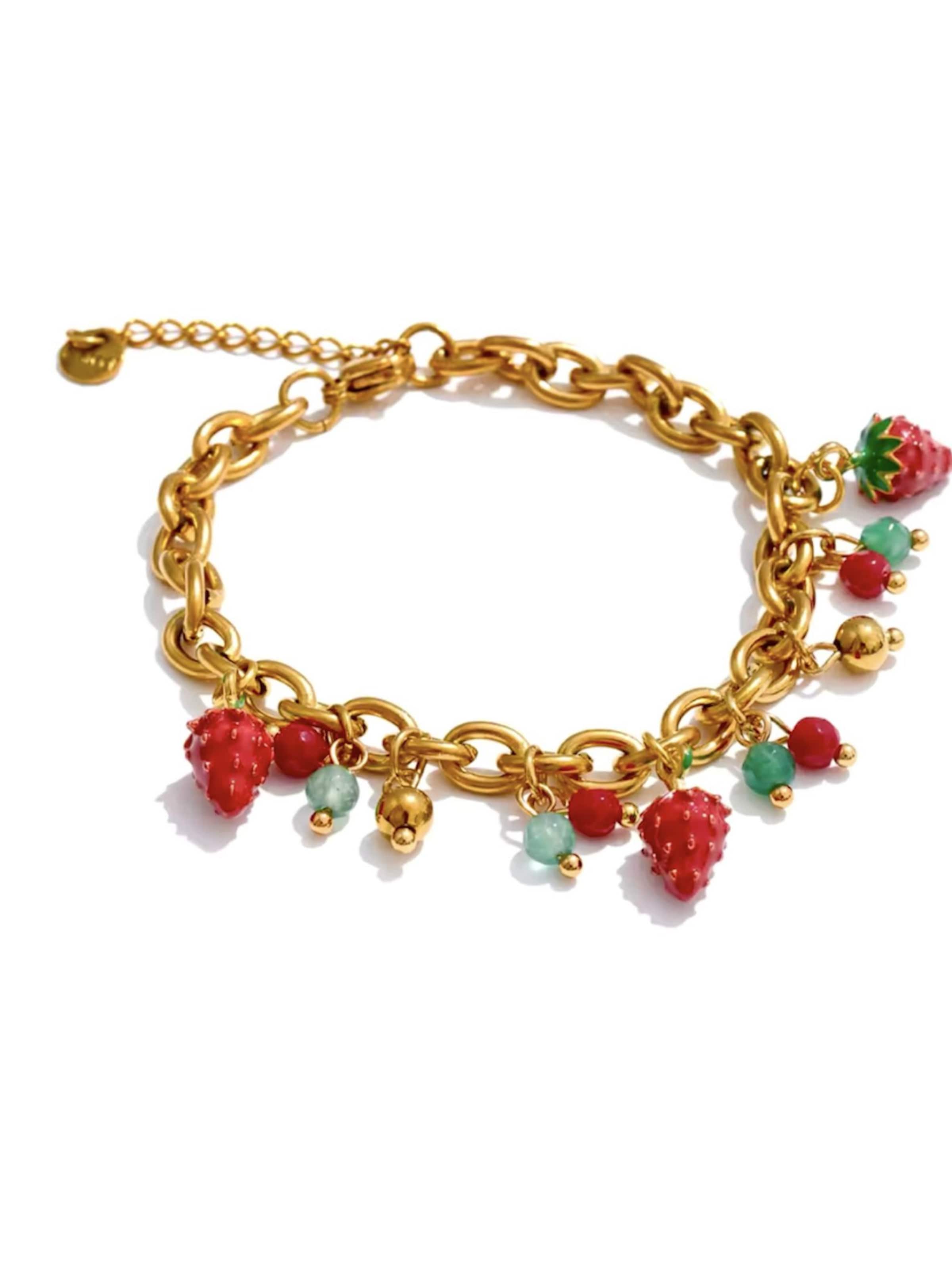Bracelet 'AMABELLA' Cala Rose en or : devant