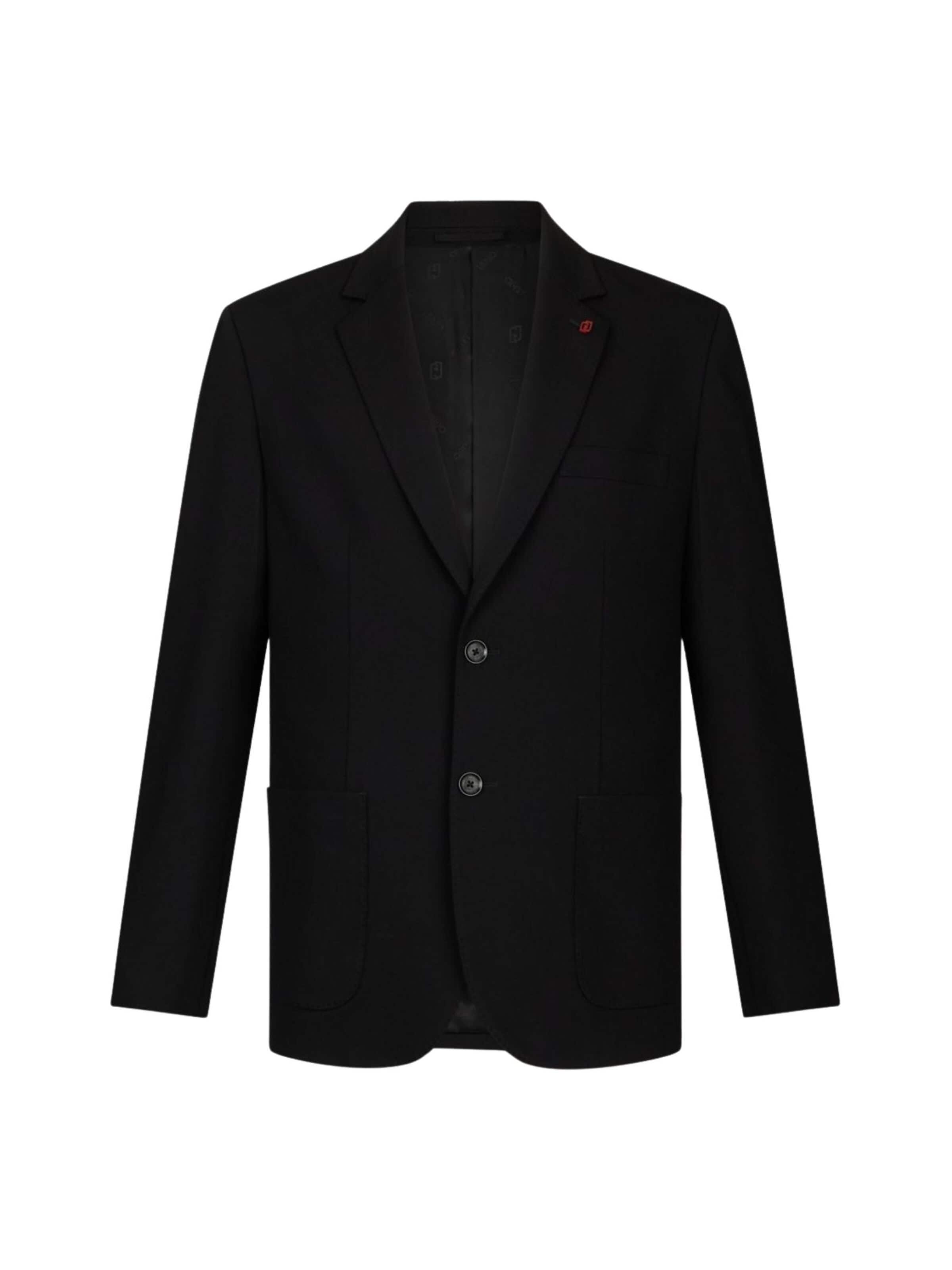 Liu Jo Regularny krój Pintsak 'LIU JO UOMO GIACCA BLAZER JERSEY GIACCA' w kolorze czarny: przód