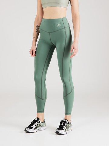 MAMMUT Skinny Sporthose 'Massone' in Grün: Vorderseite