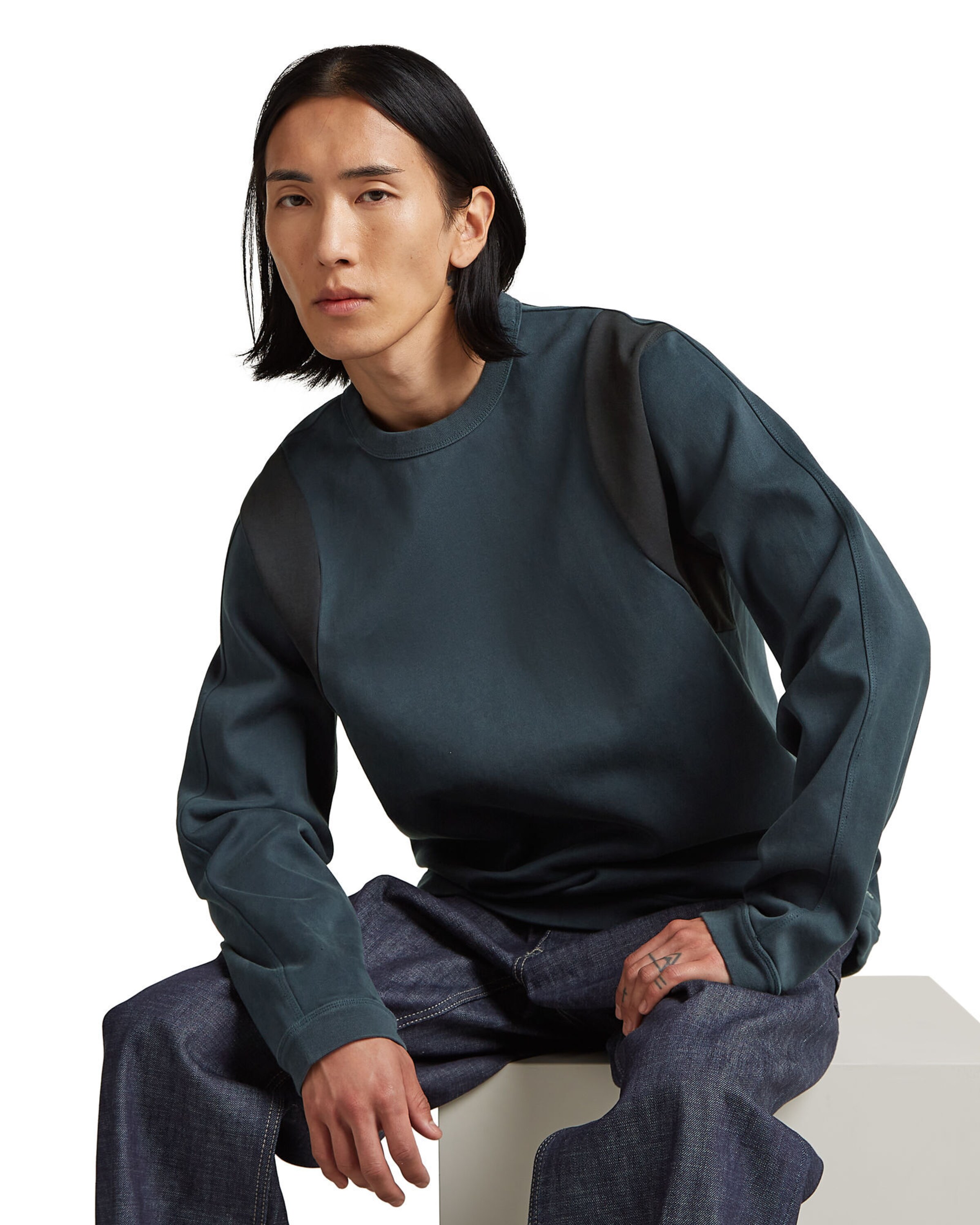 G-STAR Sweatshirt 'MN Loose' in Blue