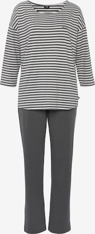 H.I.S Pajama in Grey: front