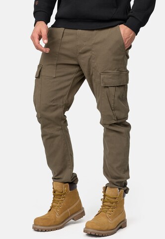 INDICODE JEANS Cargo Jeans ' Walsh ' in Green: front