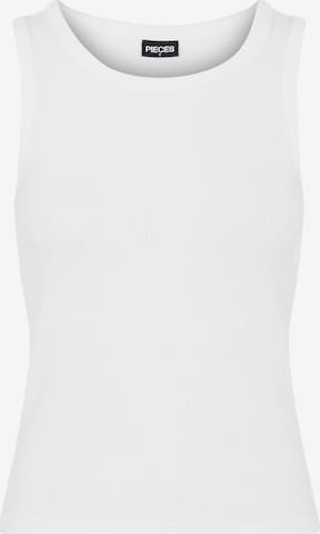 PIECES Top 'Pestina' in White: front
