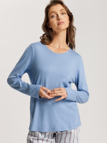 Hanro Shirt ' Sleep & Lounge ' in Blue: front