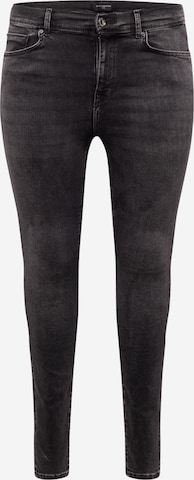 ONLY Carmakoma Skinny Jeans 'MAYA' in Zwart: voorkant