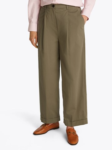 Wide leg Pantaloni di TOMMY HILFIGER in marrone: frontale