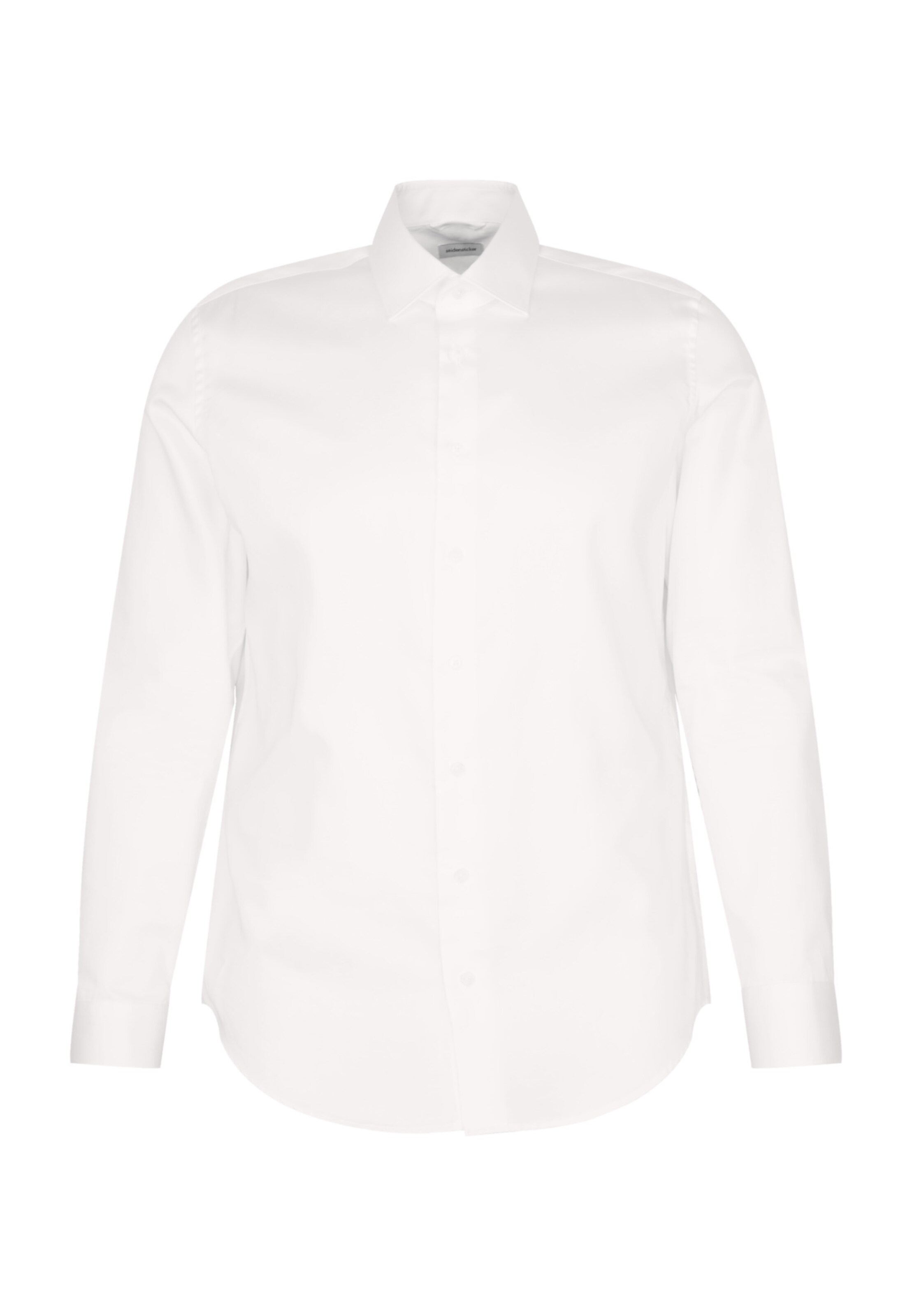 Coupe slim Chemise 'Smart Classic' SEIDENSTICKER en blanc : devant