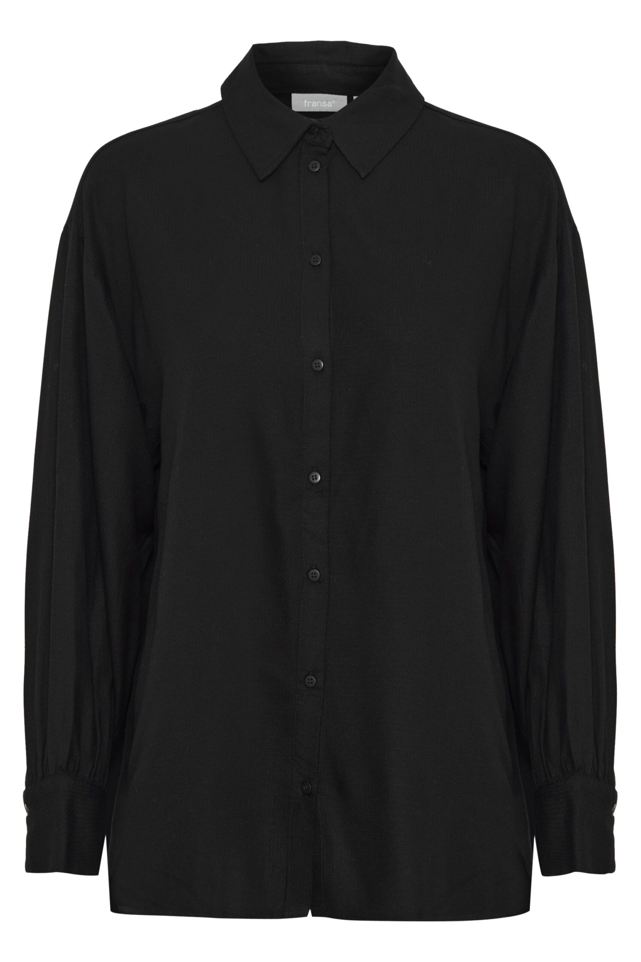 Chemisier Fransa en noir : devant