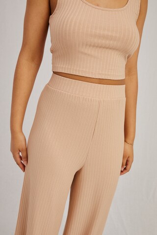 A LOT LESS Wide Leg Hose 'Tamlyn' in Beige