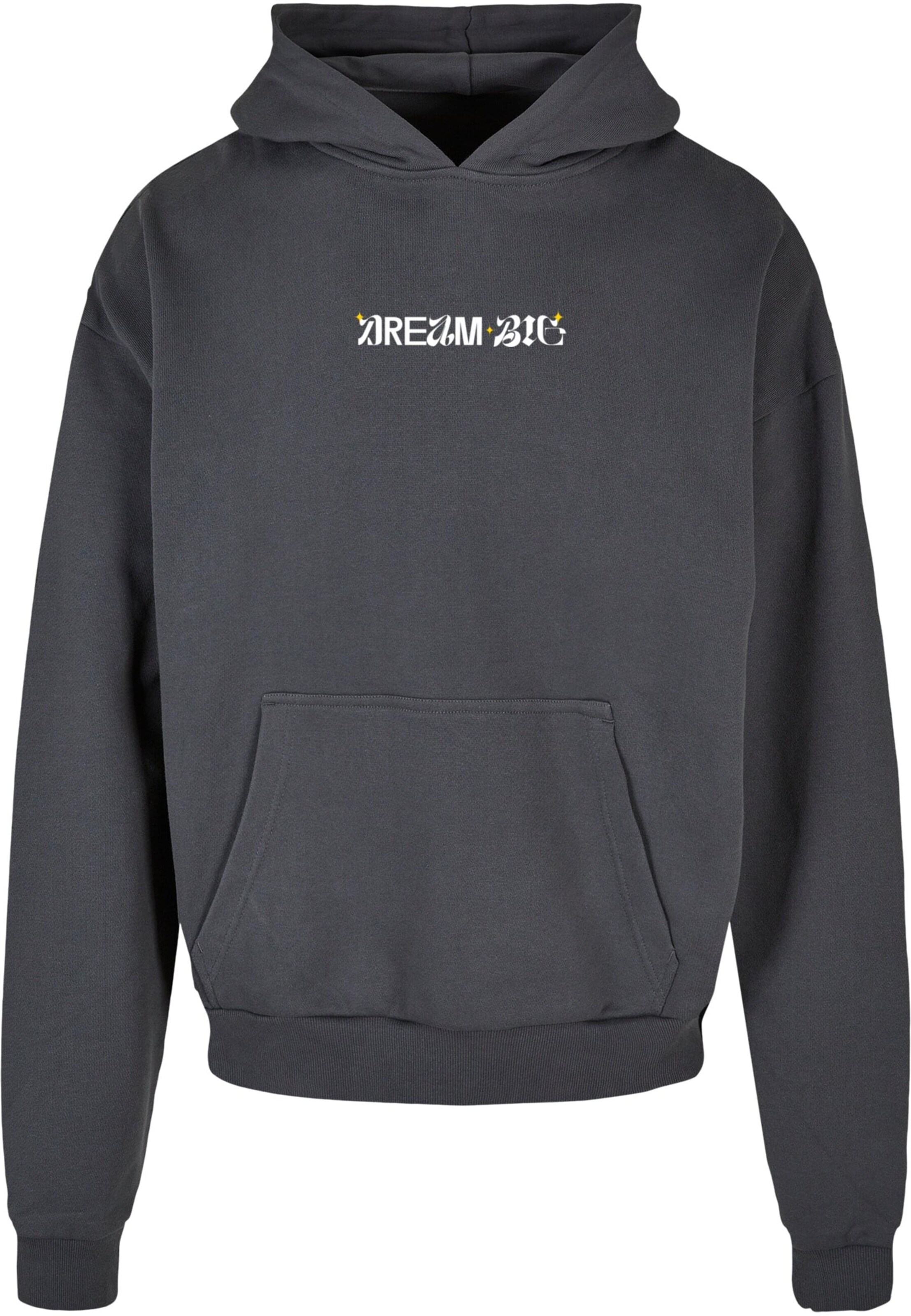 Merchcode Sweatshirt 'Dream Big' in Grijs: voorkant