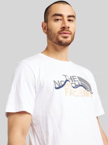 THE NORTH FACE T-Shirt 'MOUNTAIN LINE' in Weiß