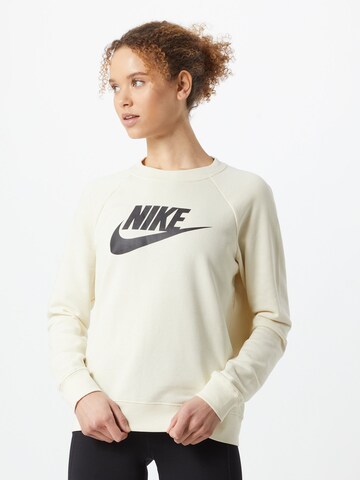 Nike Sportswear Μπλούζα φούτερ 'Essential' σε μπεζ: μπροστά