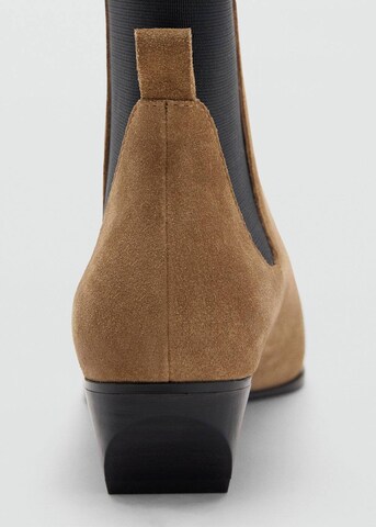 MANGO Ankle Boots in Brown