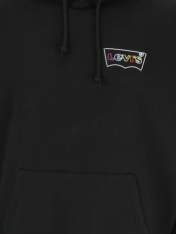 Felpa 'Relaxed Graphic Hoodie' di Levi's® Big & Tall in nero