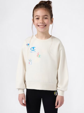 Felpa di Champion Authentic Athletic Apparel in bianco: frontale