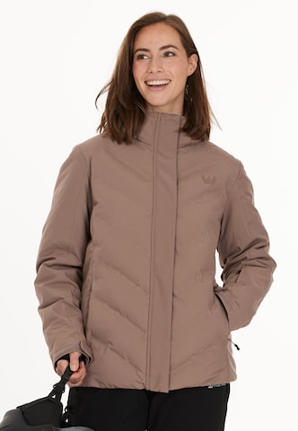 Whistler Athletic Jacket 'Freeride' in Brown: front