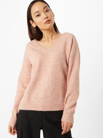 Pull-over 'Perla' PIECES en rose : devant