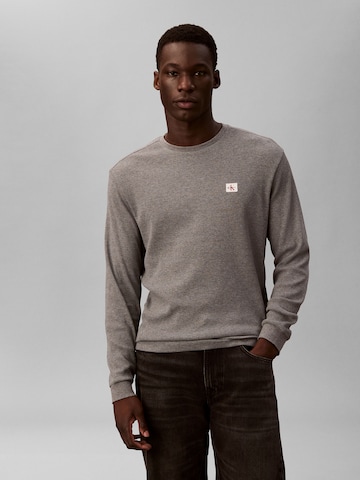 Calvin Klein Jeans Majica | siva barva: sprednja stran