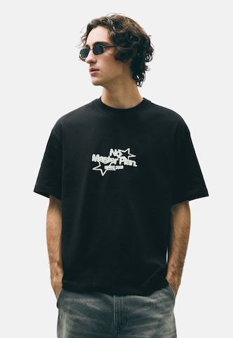 Maglietta di Bershka in nero: frontale