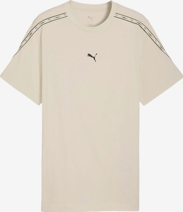 PUMA T-Shirt 'ESS Tape' in Beige: Vorderseite
