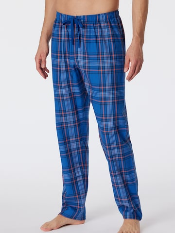 SCHIESSER Regular Pyjamahose ' Mix & Relax ' in Blau: predná strana