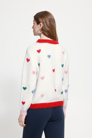 ICHI Pullover i hvid