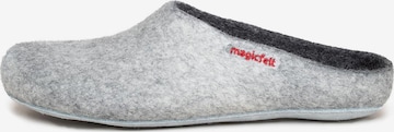 MagicFelt Slippers 'Filz' in Grey: front